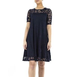Women's Nina Leonard Burnout-Lace Swing Dress LOT OF TWO Size Small